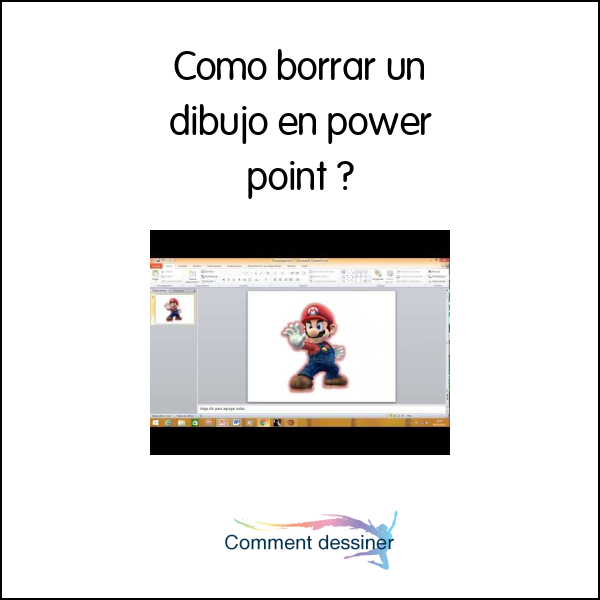 Como borrar un dibujo en power point